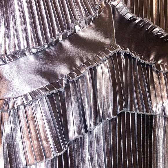 NWOT Shiny Metallic Cocktail Dress - Picture 3 of 6